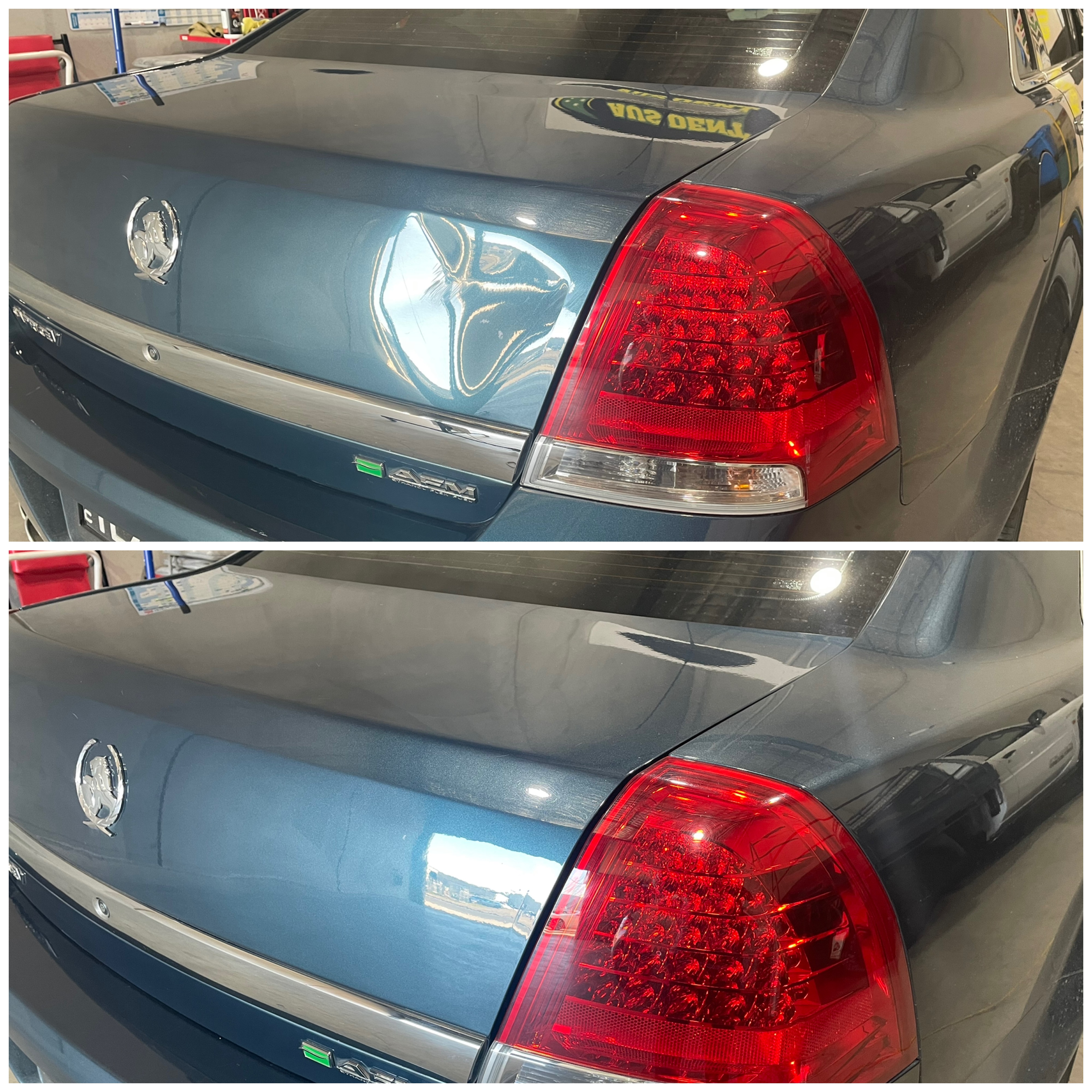 Before and after dent repair 5